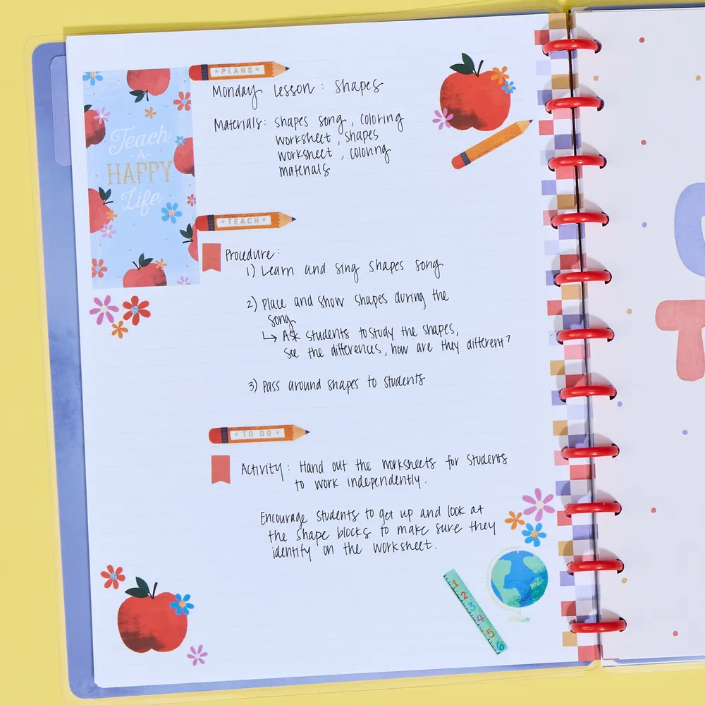 Happy Planner Happy Notes Coolest Teacher Ever carnet 60 feuilles