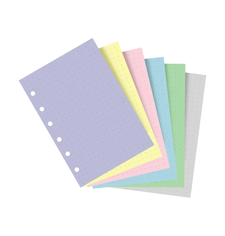 Filofax Pastels recharge pointillee Pocket pastel