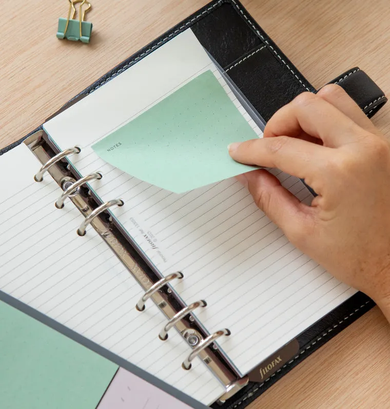 Filofax Minimal sticky notes pense-bêtes repositionnables 2 x 25