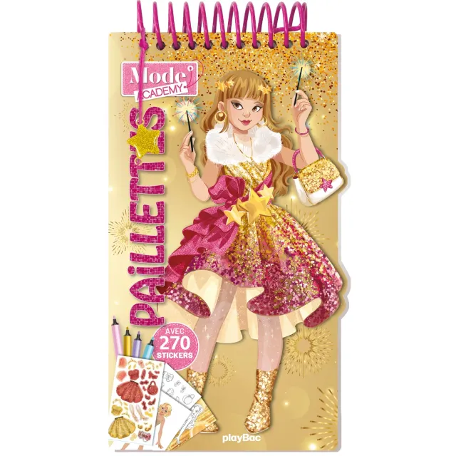 Frigobloc Mode Academy Paillette carnet créatif bracelet