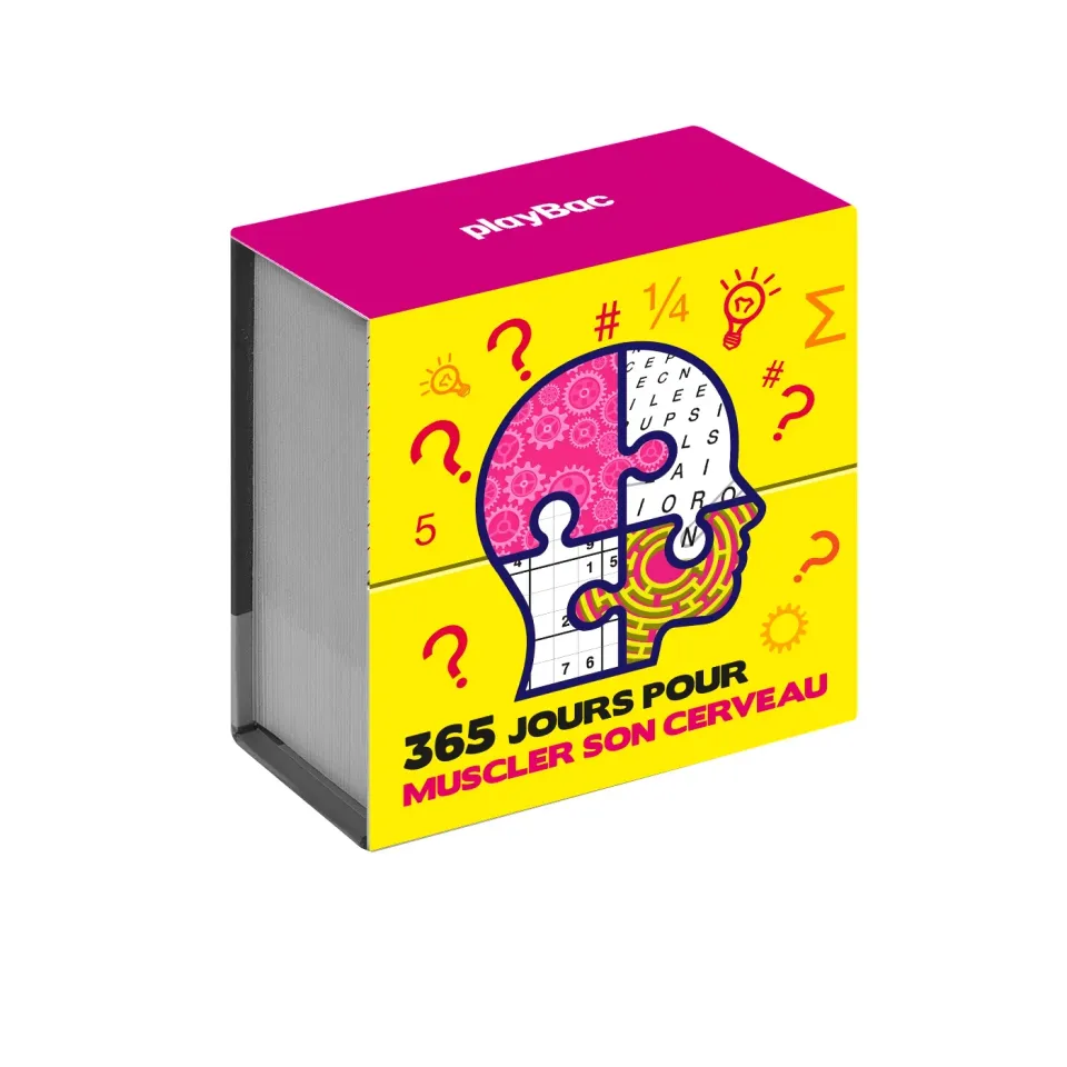 Frigobloc Mini calendrier 365 jours muscler cerveau énigmes