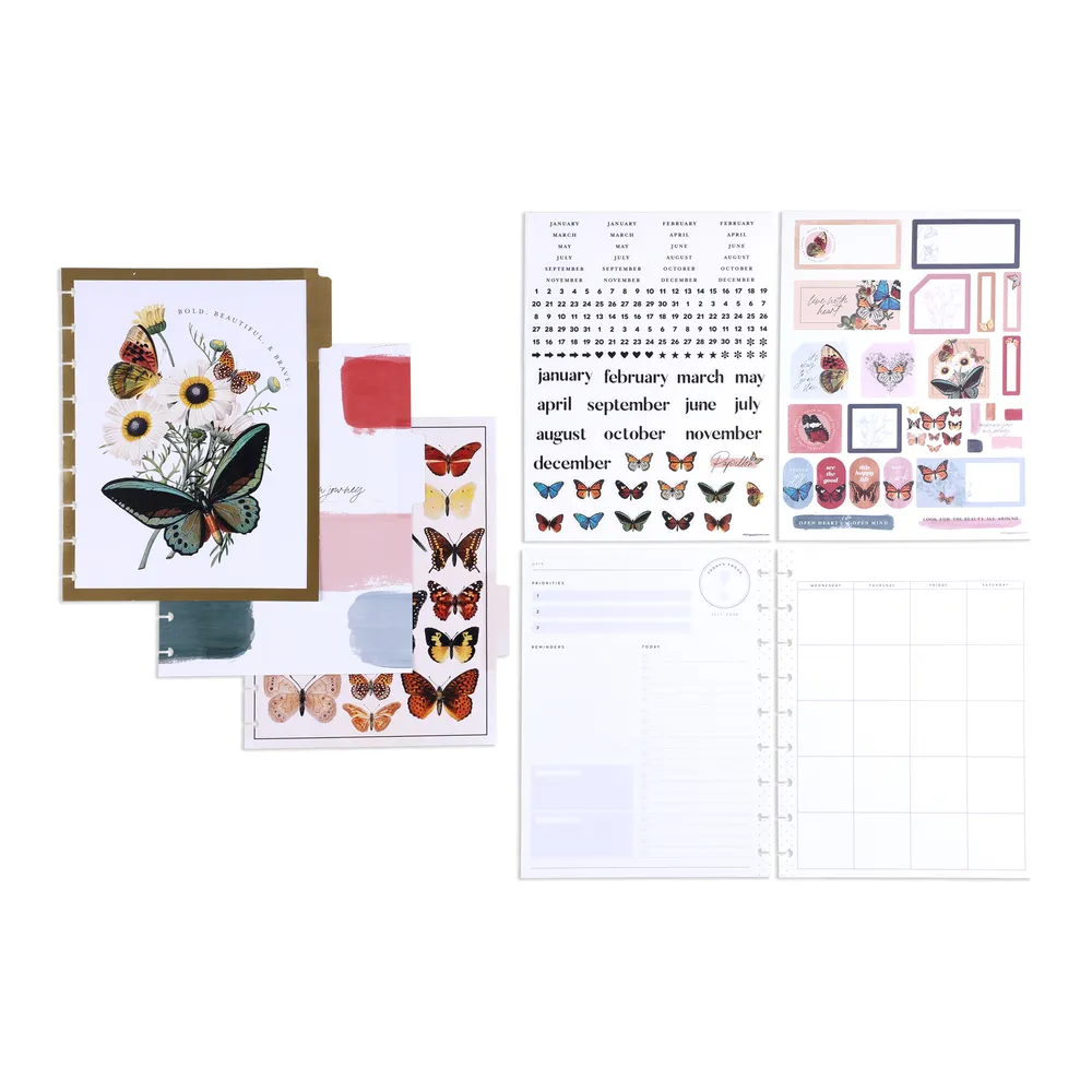 Happy Planner Papillon extension Classic pages jour non datées