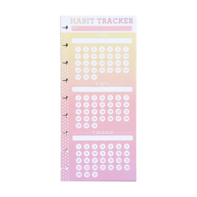 Happy Planner Habit Tracker Classic recharge 60 feuilles habitudes