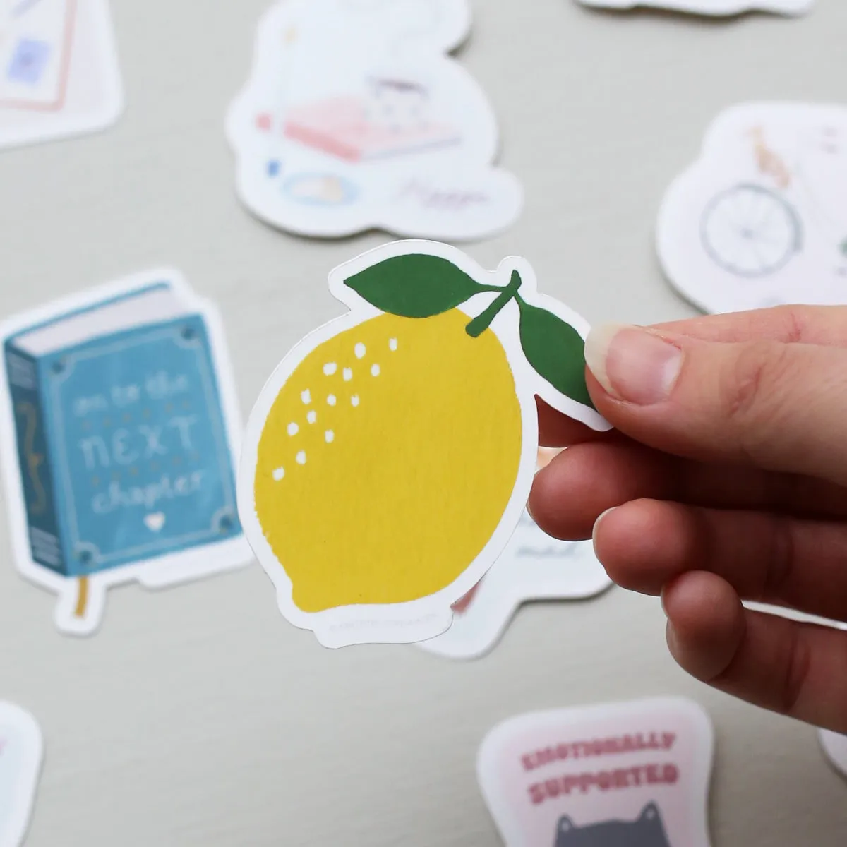 Kartotek Lemon sticker vinyle citron jaune