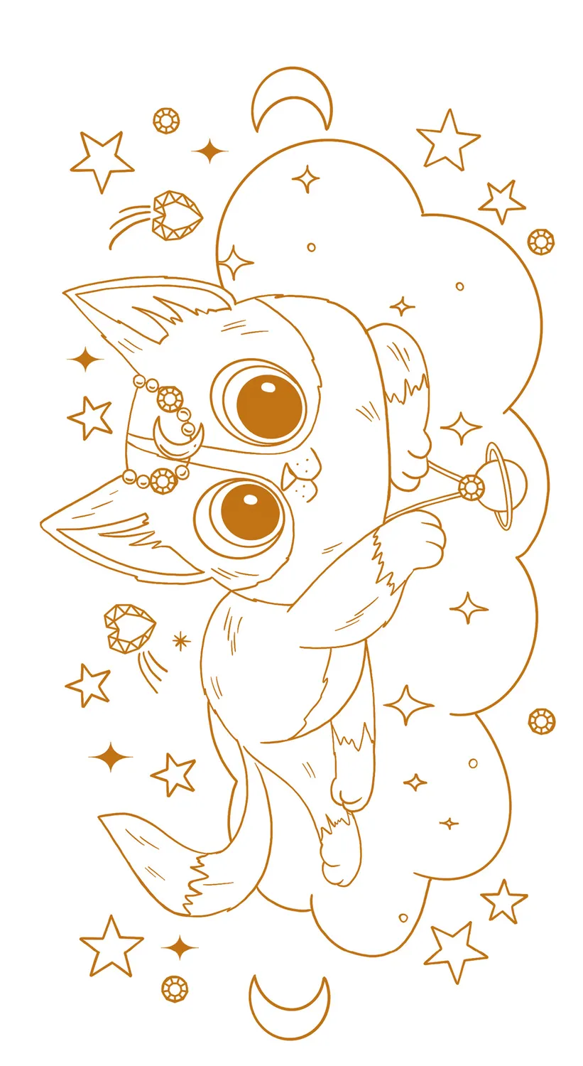 Frigobloc Chatons cahier coloriages strass stickers