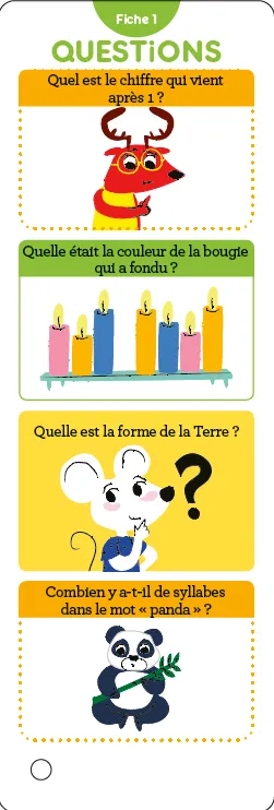 Frigobloc Incollables 150 quiz moyenne à grande section maternelle