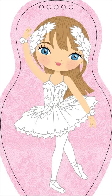 Minimiki Emma à l'Opéra carnet créatif stickers et bracelet