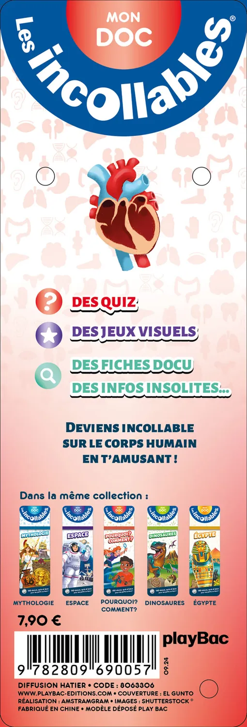 Les Incollables Éventail Passion Corps humain éventail quiz corps humain