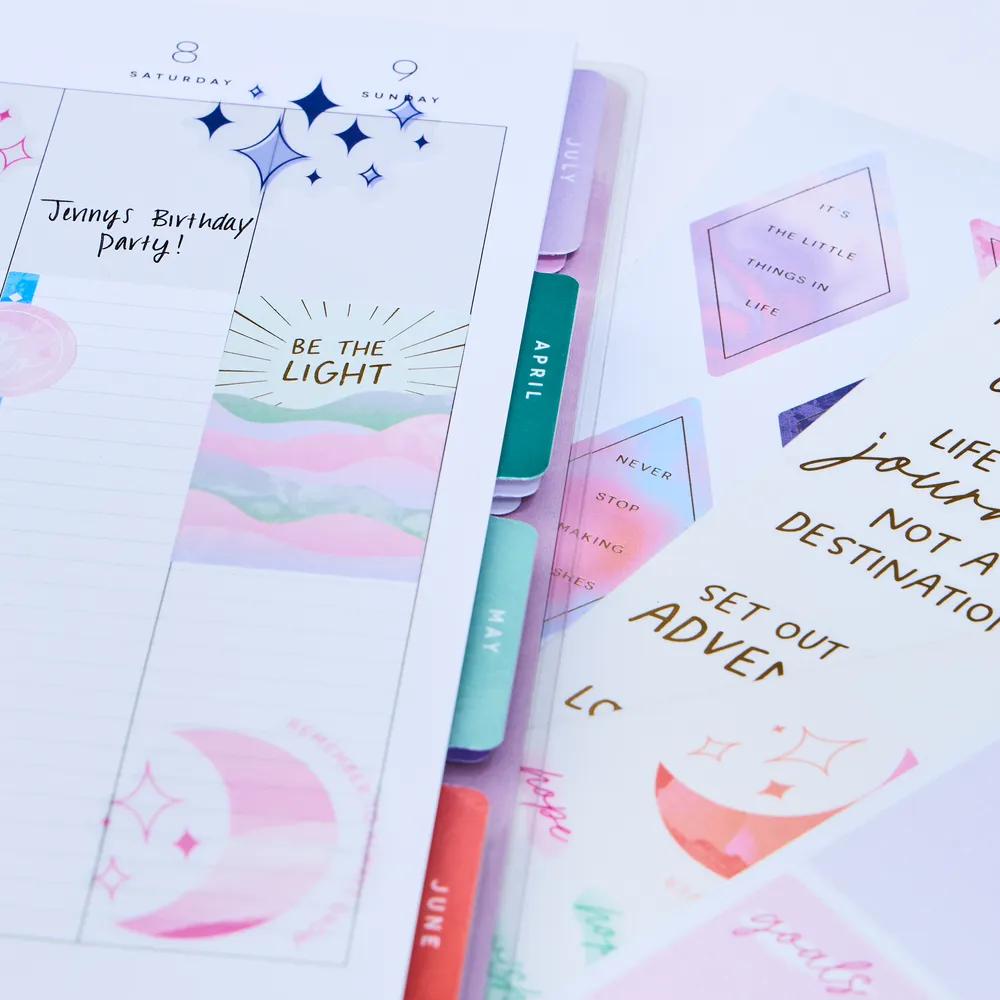 Happy Planner Opal Mountain stickers agenda 30 feuilles 618