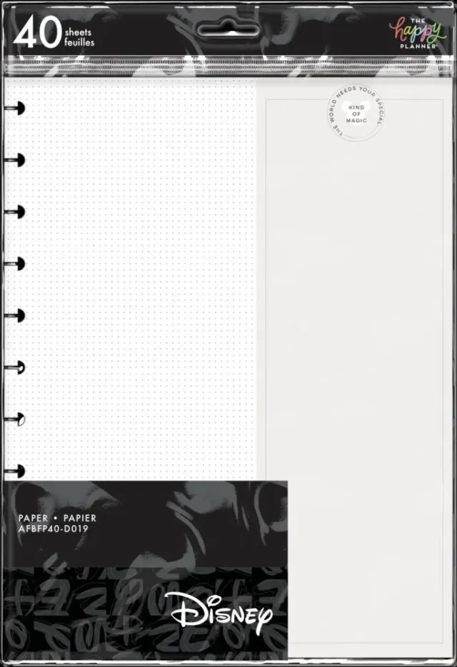 Happy Planner Disney Mickey Minnie recharge Big 40 feuilles