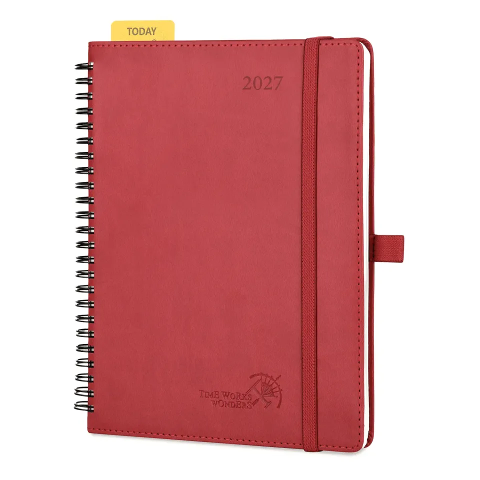 Poprun WELO7-27 agenda semainier 2027 spirale souple