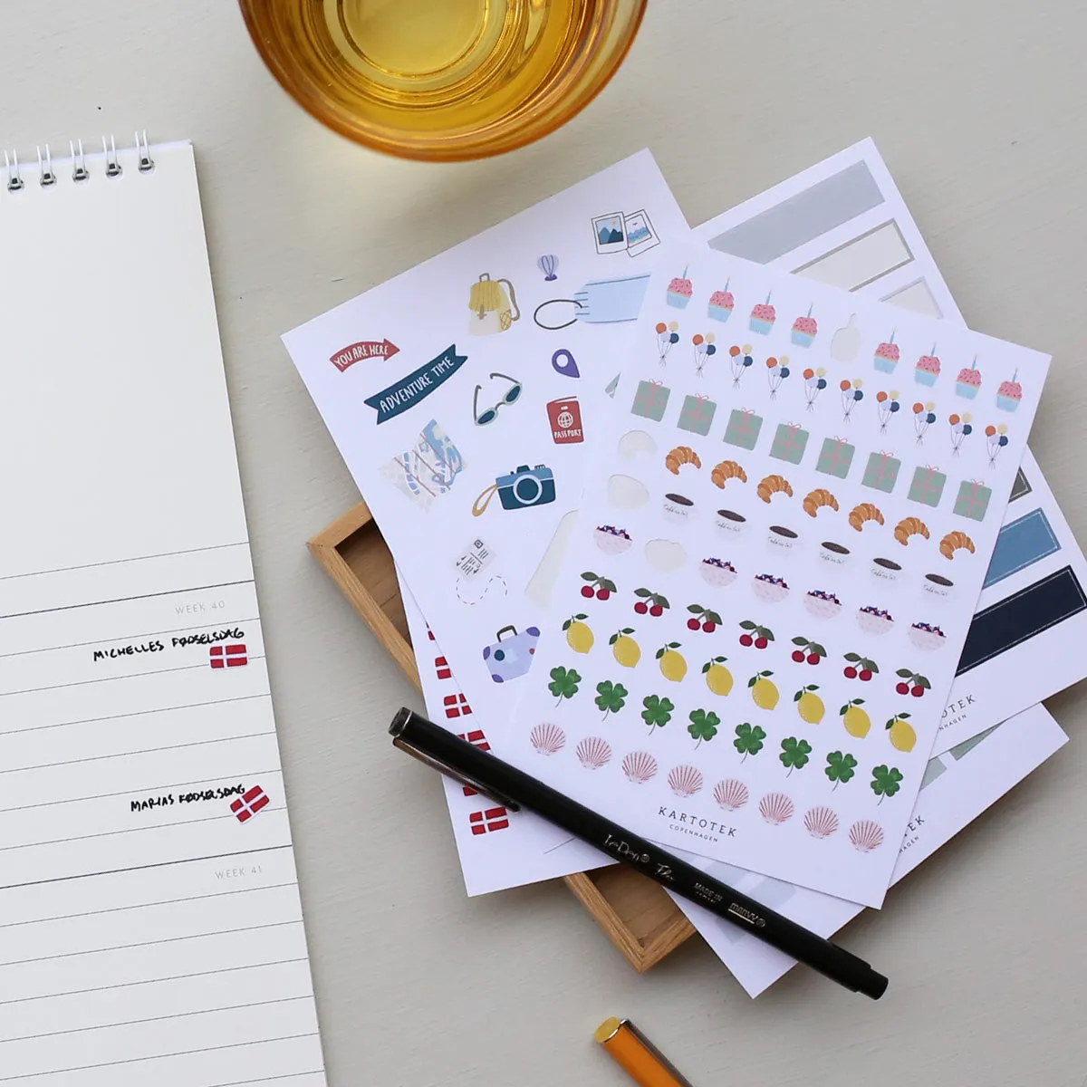 Kartotek Mini Favorite Icons stickers agenda