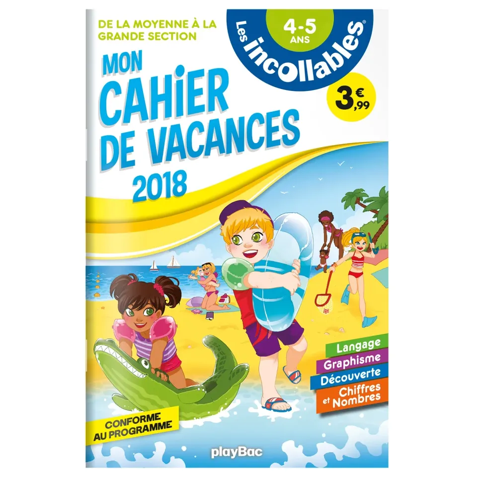 Les Incollables Cahier vacances MS vers GS édition 2018