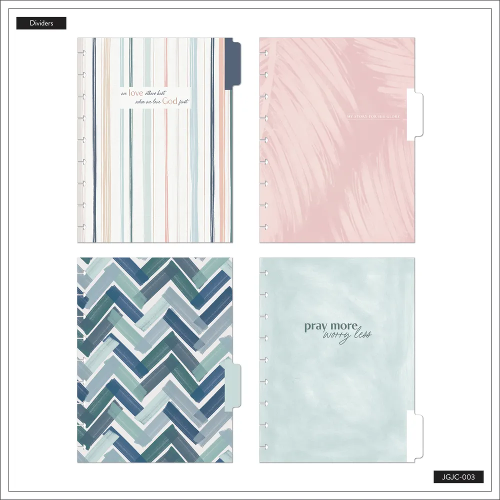Happy Planner Coastal Faith journal guidé foi 80 feuilles