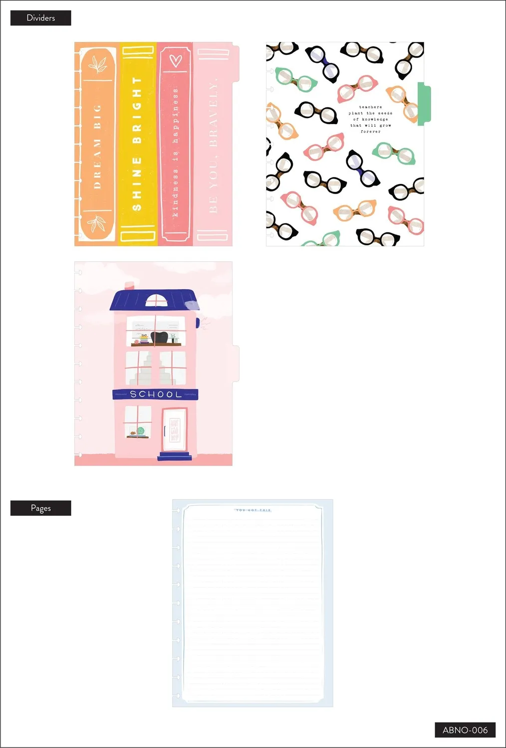 Happy Planner Change Everything bloc notes Big ligné