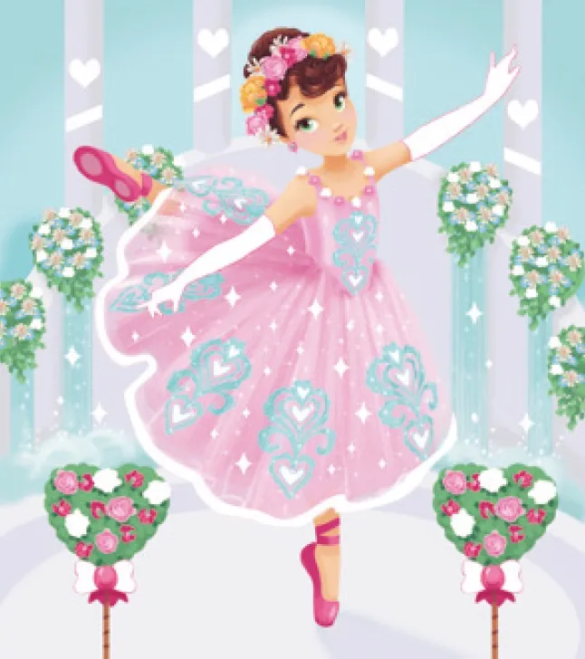 Frigobloc Mon coffret paillettes coffret créatif Danseuses paillettes