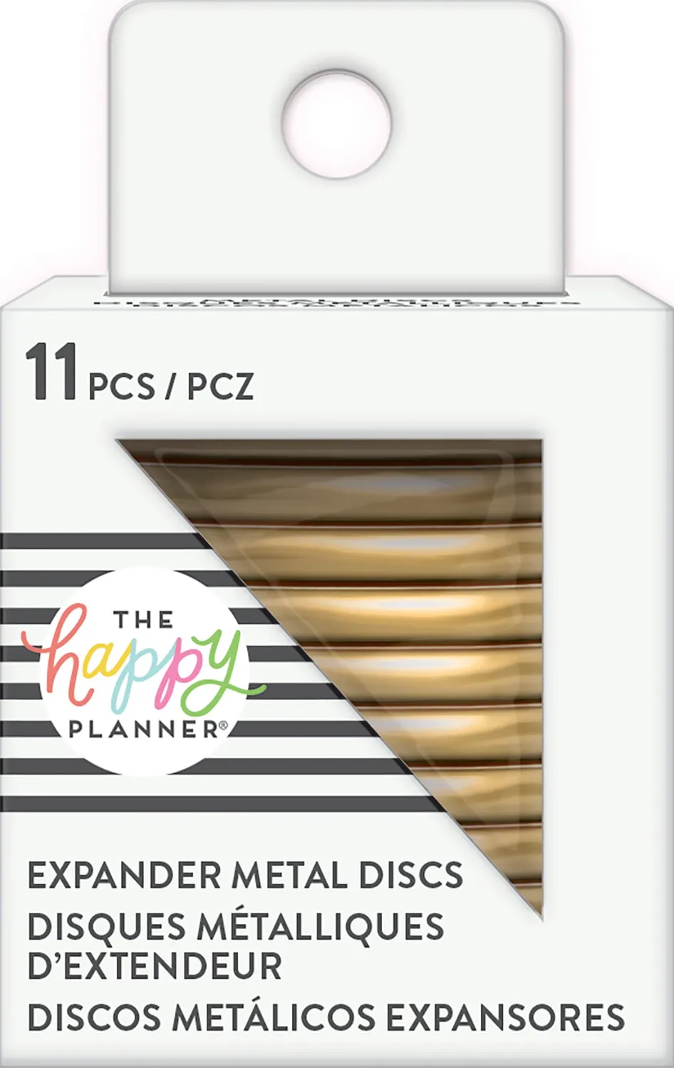 Happy Planner disques métal doré expandeur 11 pièces