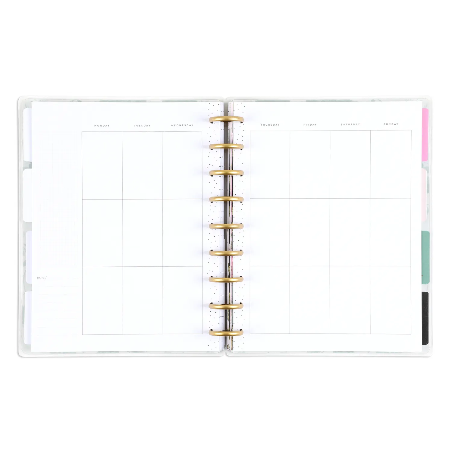 Happy Planner Feathers Flowers agenda vertical non daté