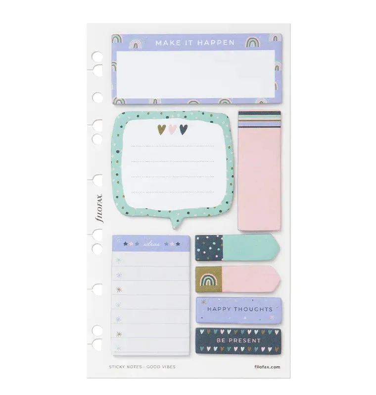 Filofax Good Vibes notes adhésives set A5 200 feuillets
