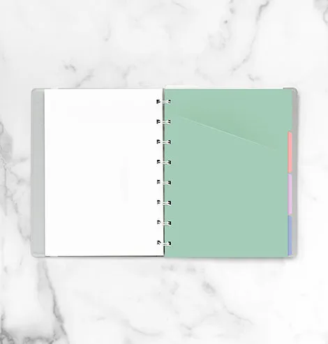 Filofax Notebook A5 intercalaires pastel