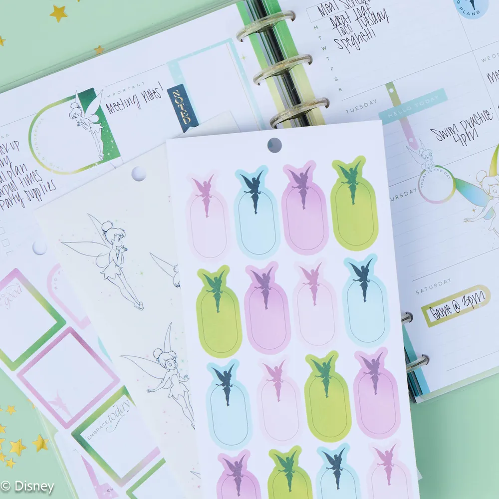 Happy Planner Tinker Bell Stay Sparkly stickers 30 planches