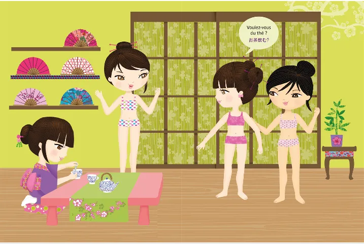 Frigobloc Minimiki Habille Akiko au Japon stickers 300