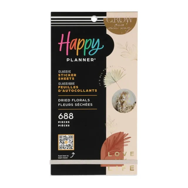 Happy Planner Dried Florals stickers 688 fleurs séchées