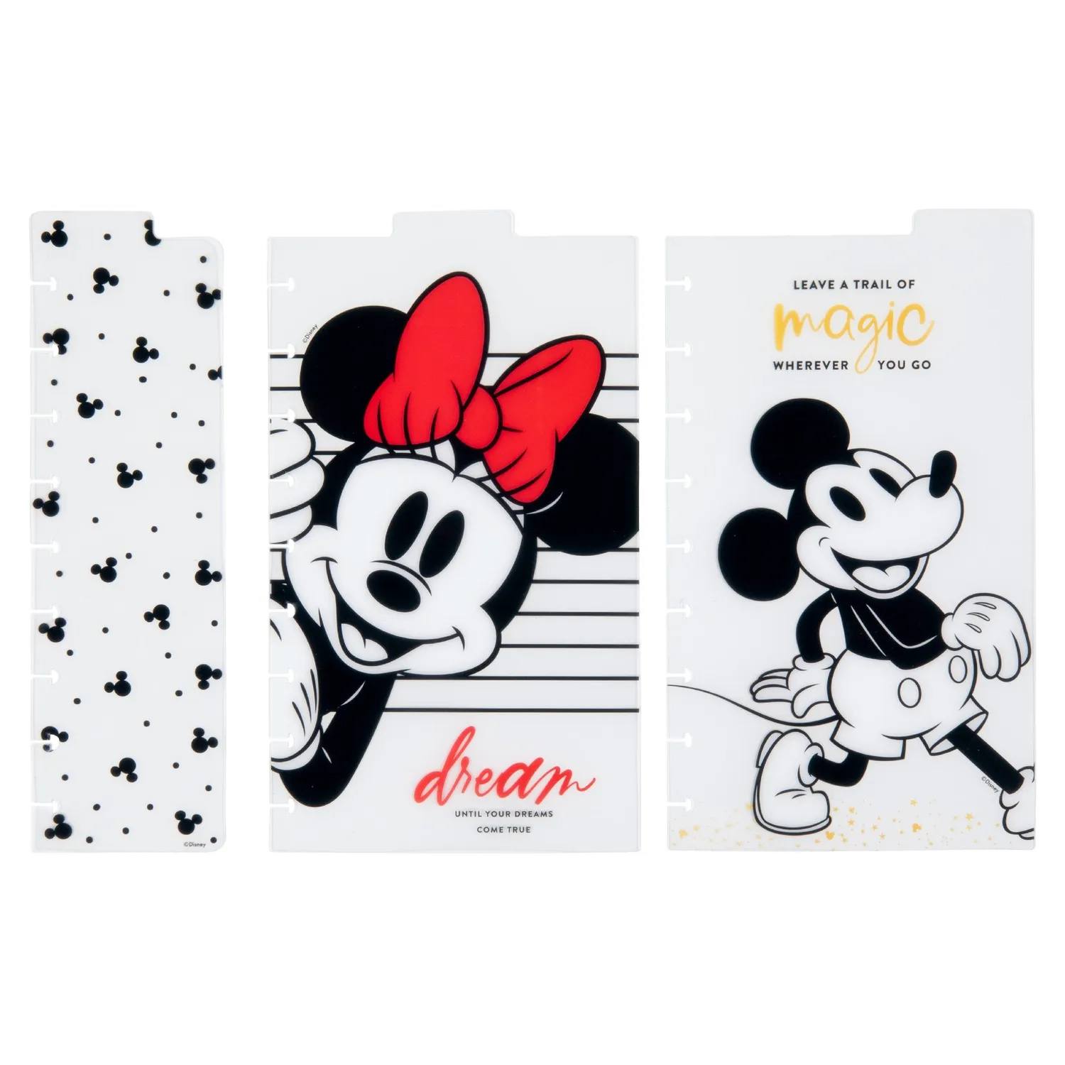 Happy Planner Mickey Minnie dashboards classic lot de 3