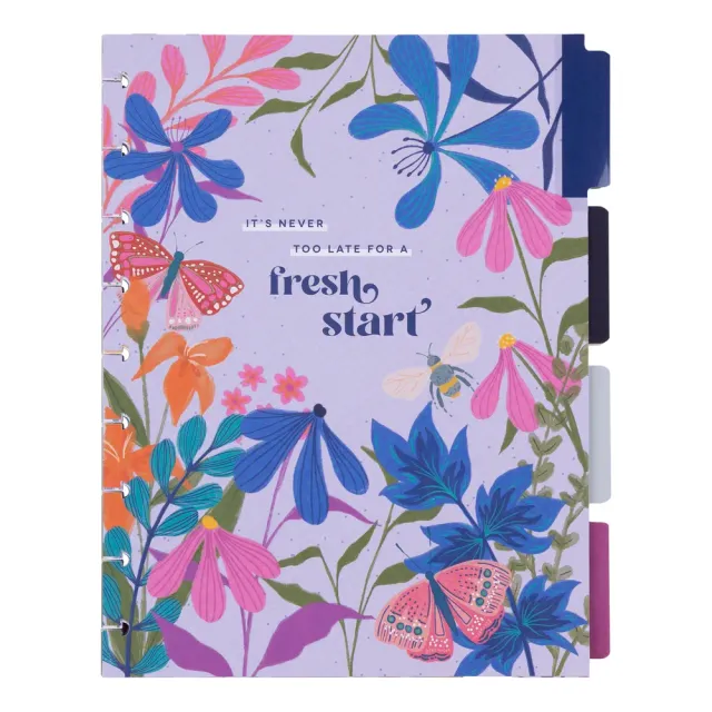 Happy Planner Midnight Botanical extension verticale 6 mois