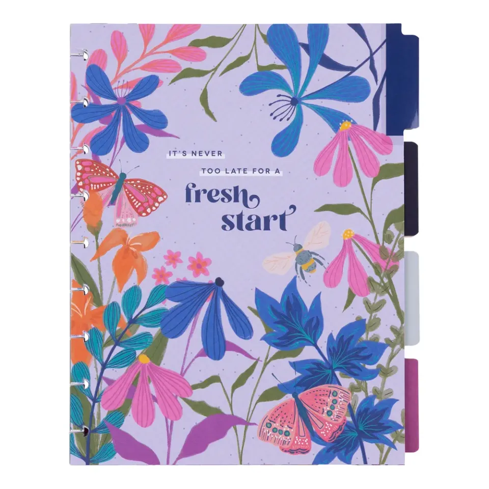 Happy Planner Midnight Botanical extension verticale 6 mois