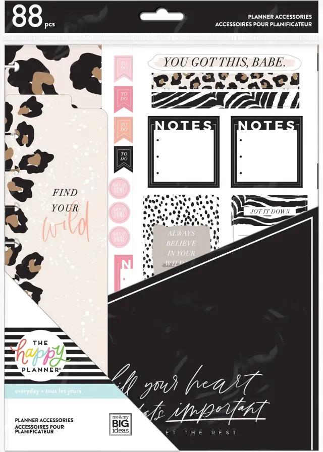 Happy Planner Wild Styled kit accessoires Big animal