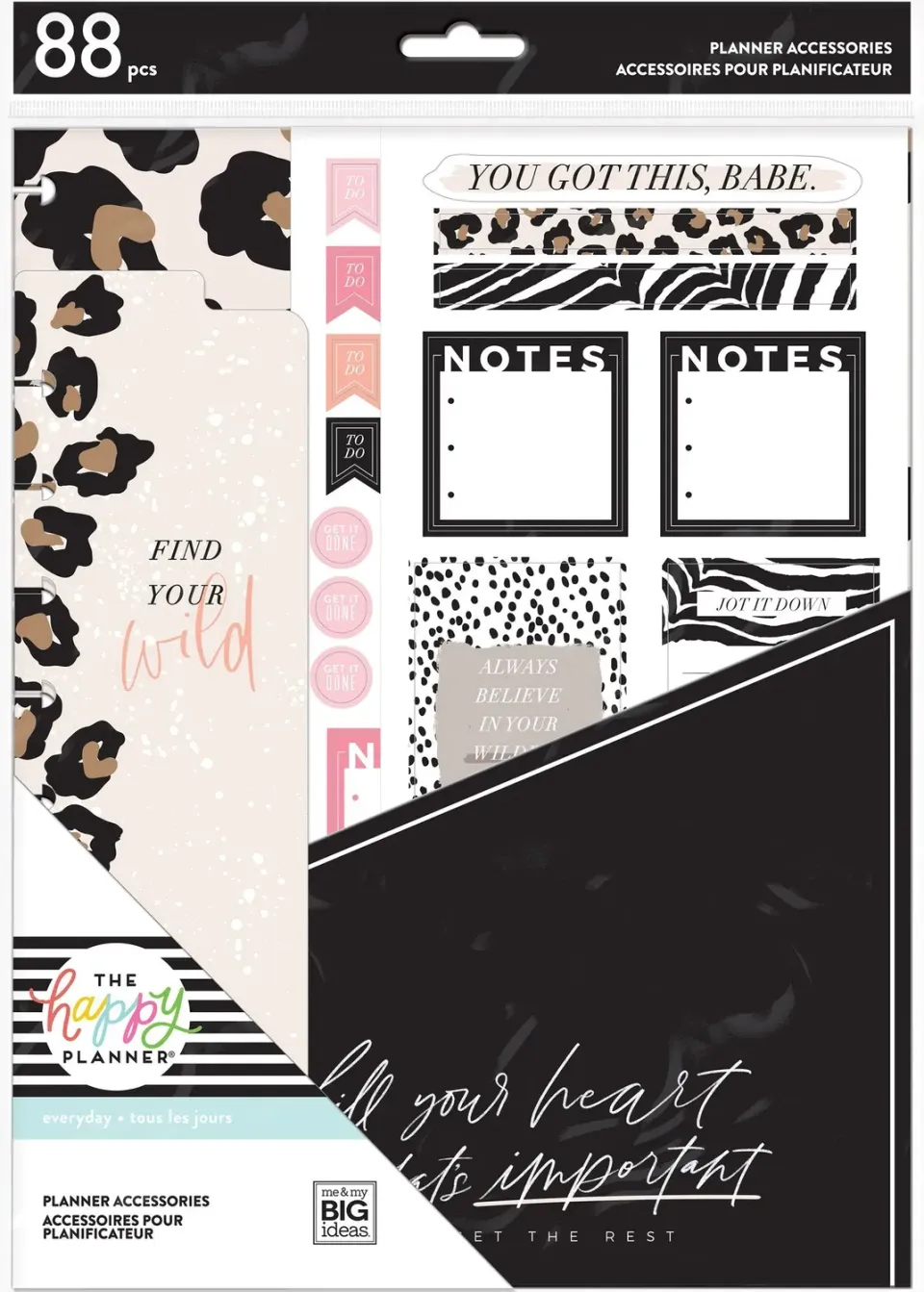 Happy Planner Wild Styled kit accessoires Big animal