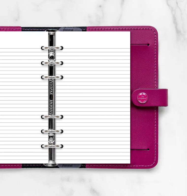 Filofax Personal recharge agenda ligné 100 feuilles