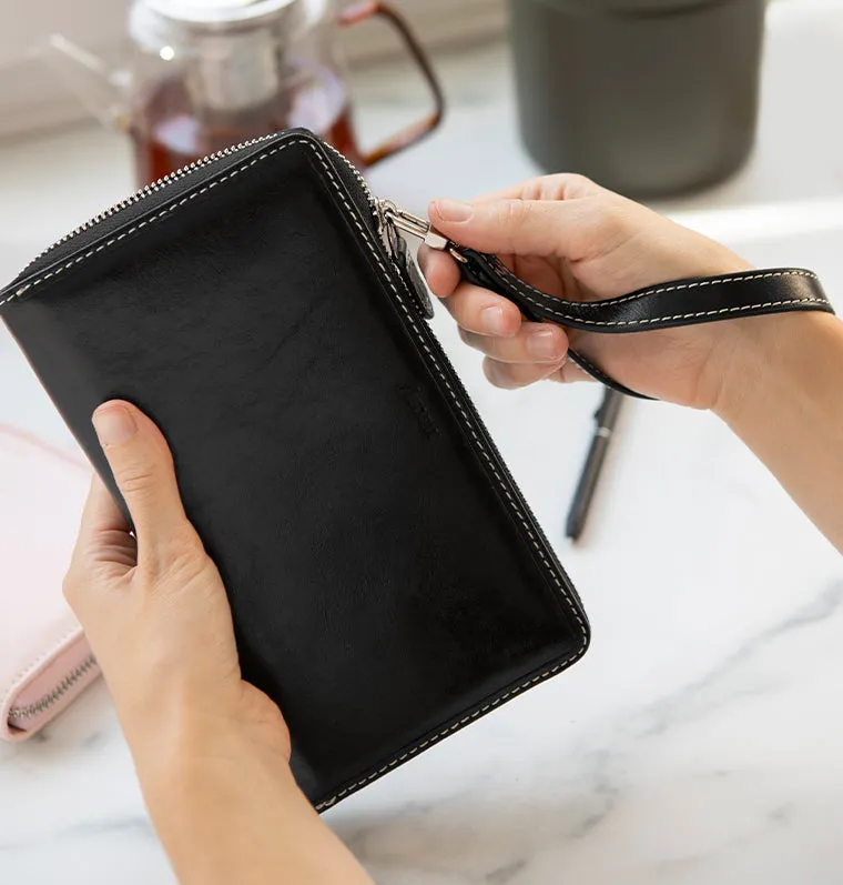 Filofax Malden Organiseur Personal zip noir