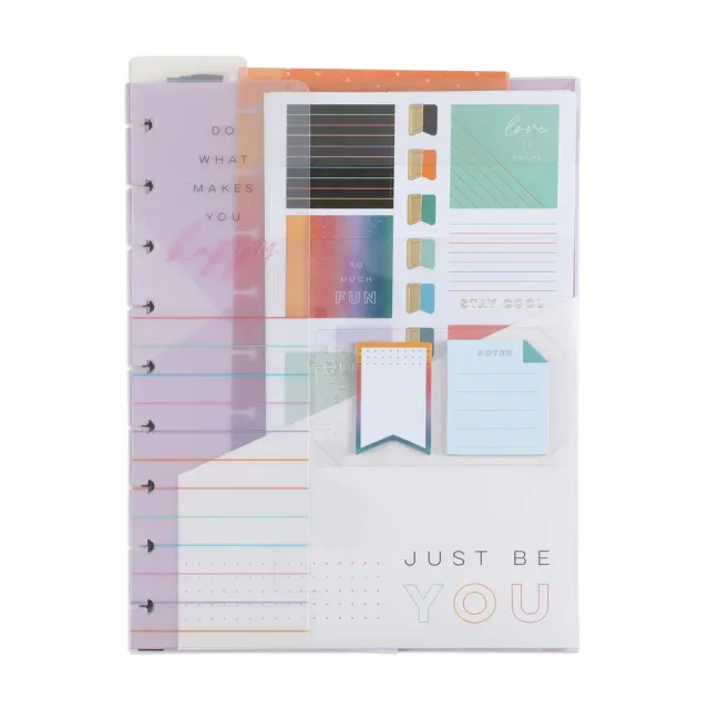 Happy Planner Rainbow Brights Classic kit accessoires 151 pièces