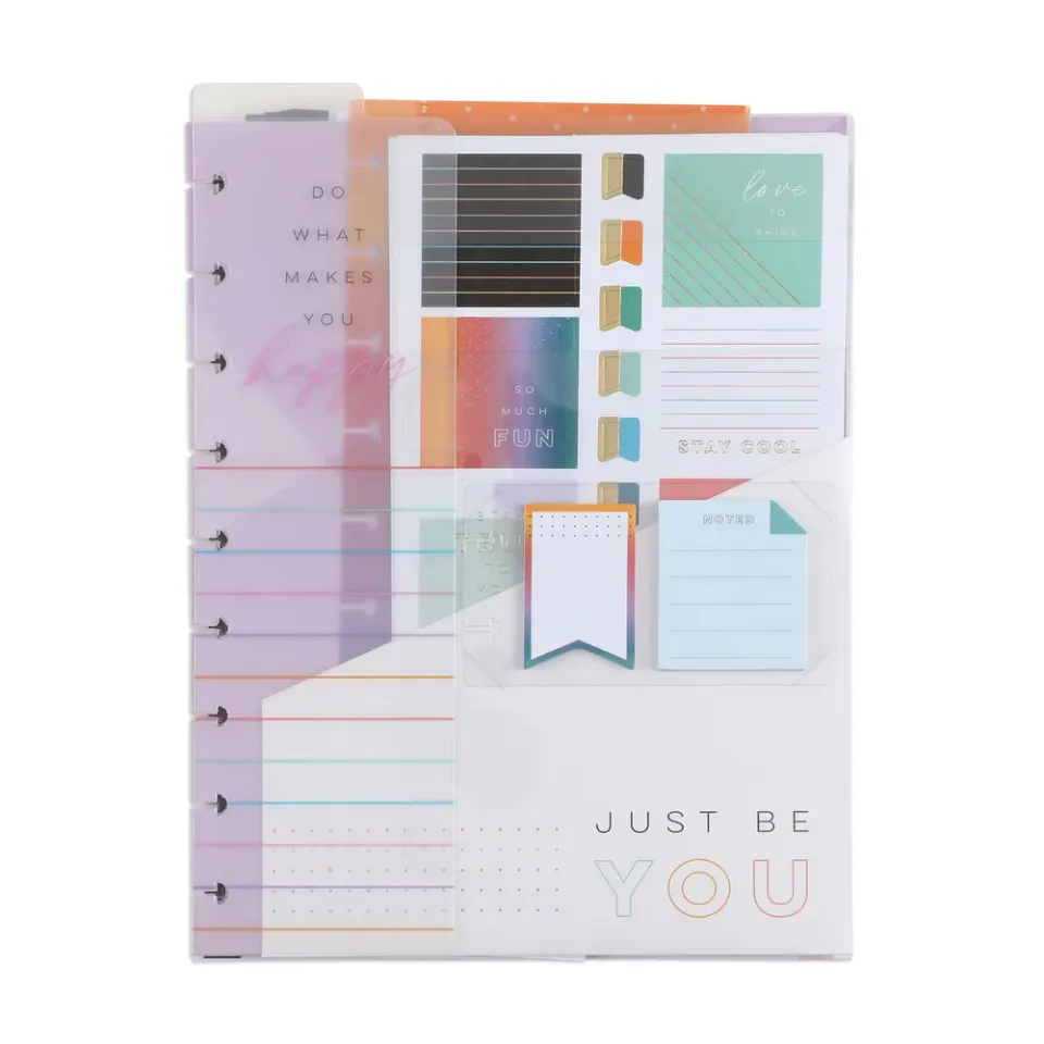 Happy Planner Rainbow Brights Classic kit accessoires 151 pièces