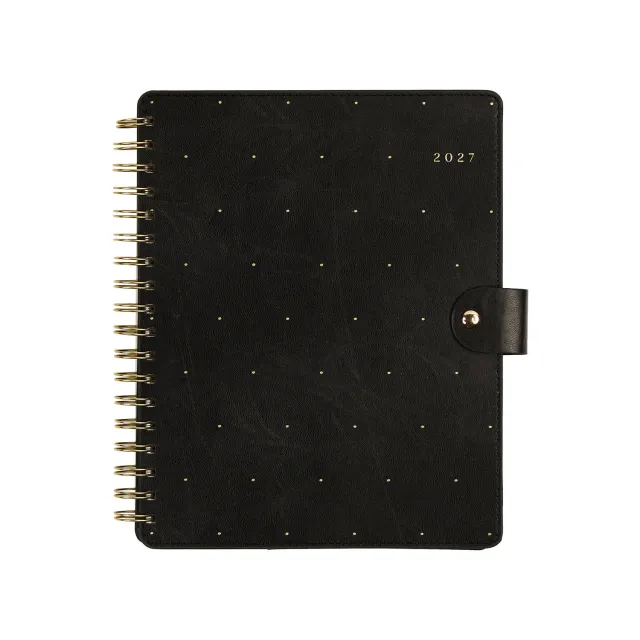 Happy Planner Citrine Midnight Dots agenda 2027 classic pro 12 mois