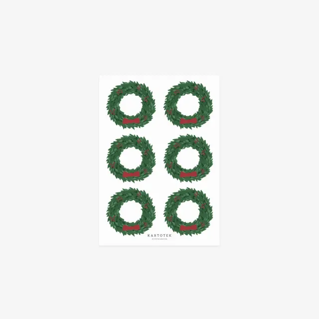 Kartotek Christmas Wreaths stickers noël couronnes