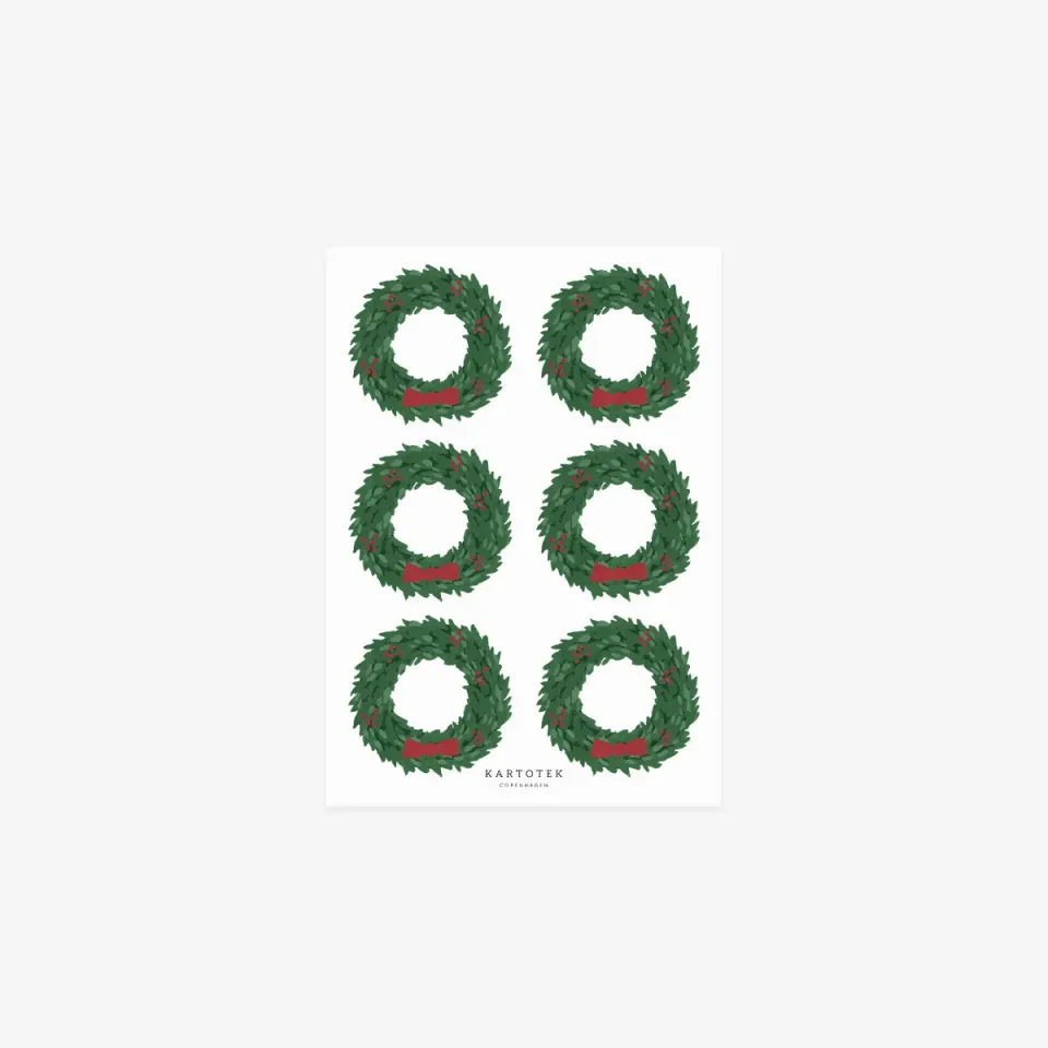 Kartotek Christmas Wreaths stickers noël couronnes