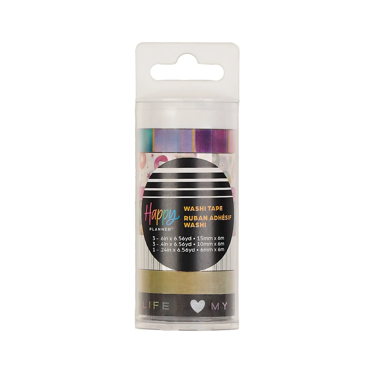Happy Planner 10 Years of Happy washi tape 7 rouleaux