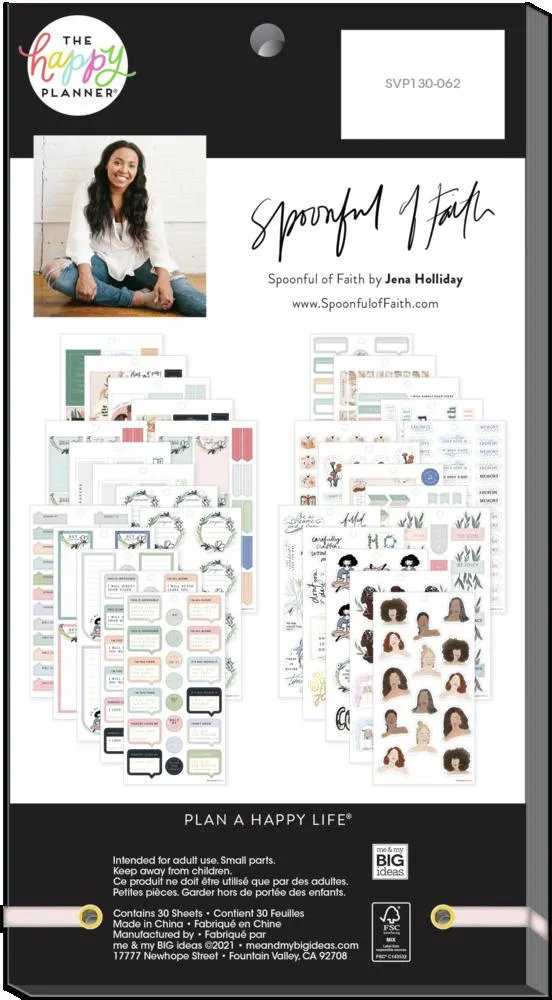 Happy Planner Filled with Faith stickers foi 547