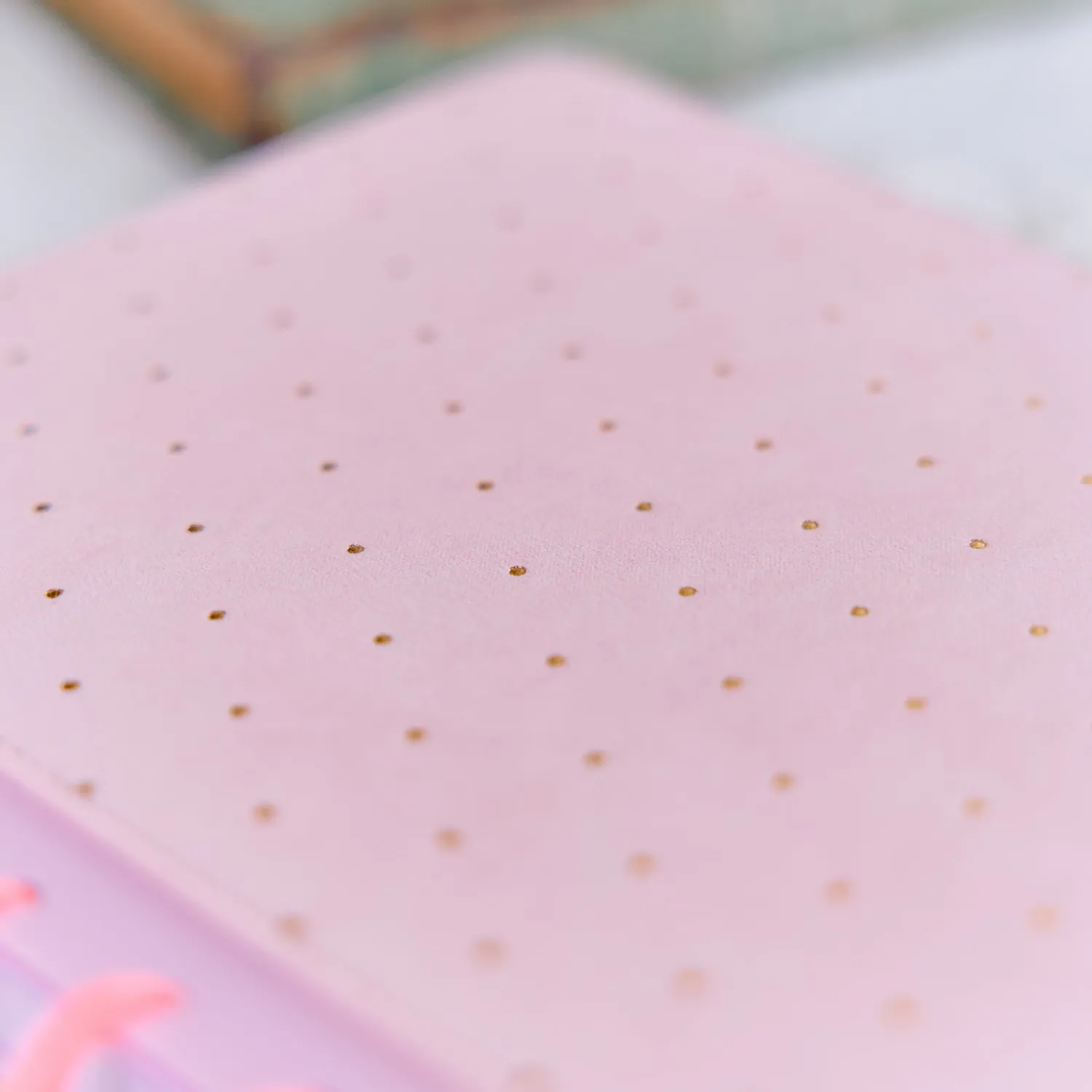 Happy Planner Polka Dot Blush carnet Classic 60 velours