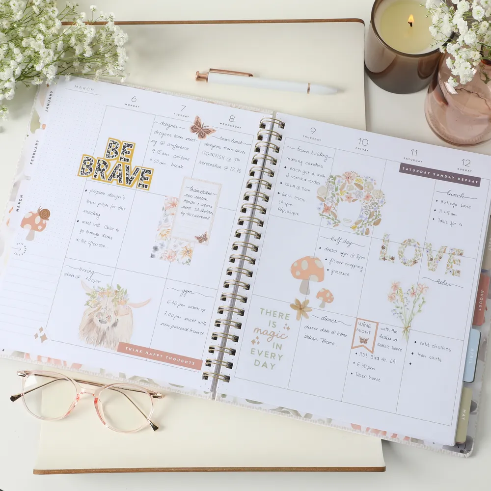 Happy Planner Zaewild Painted Blossoms stickers 513 floral