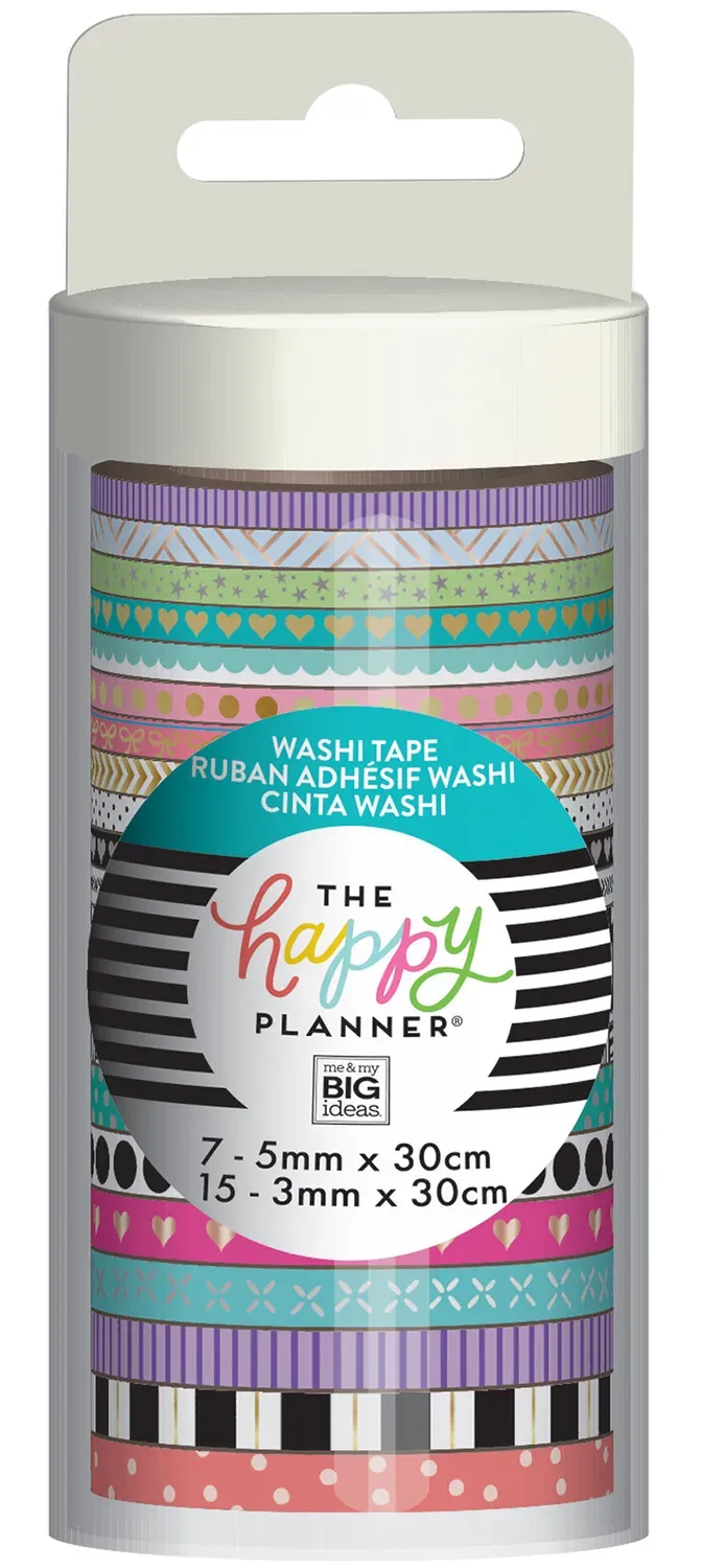 Happy Planner Modern washi tape assortiment 22 rouleaux