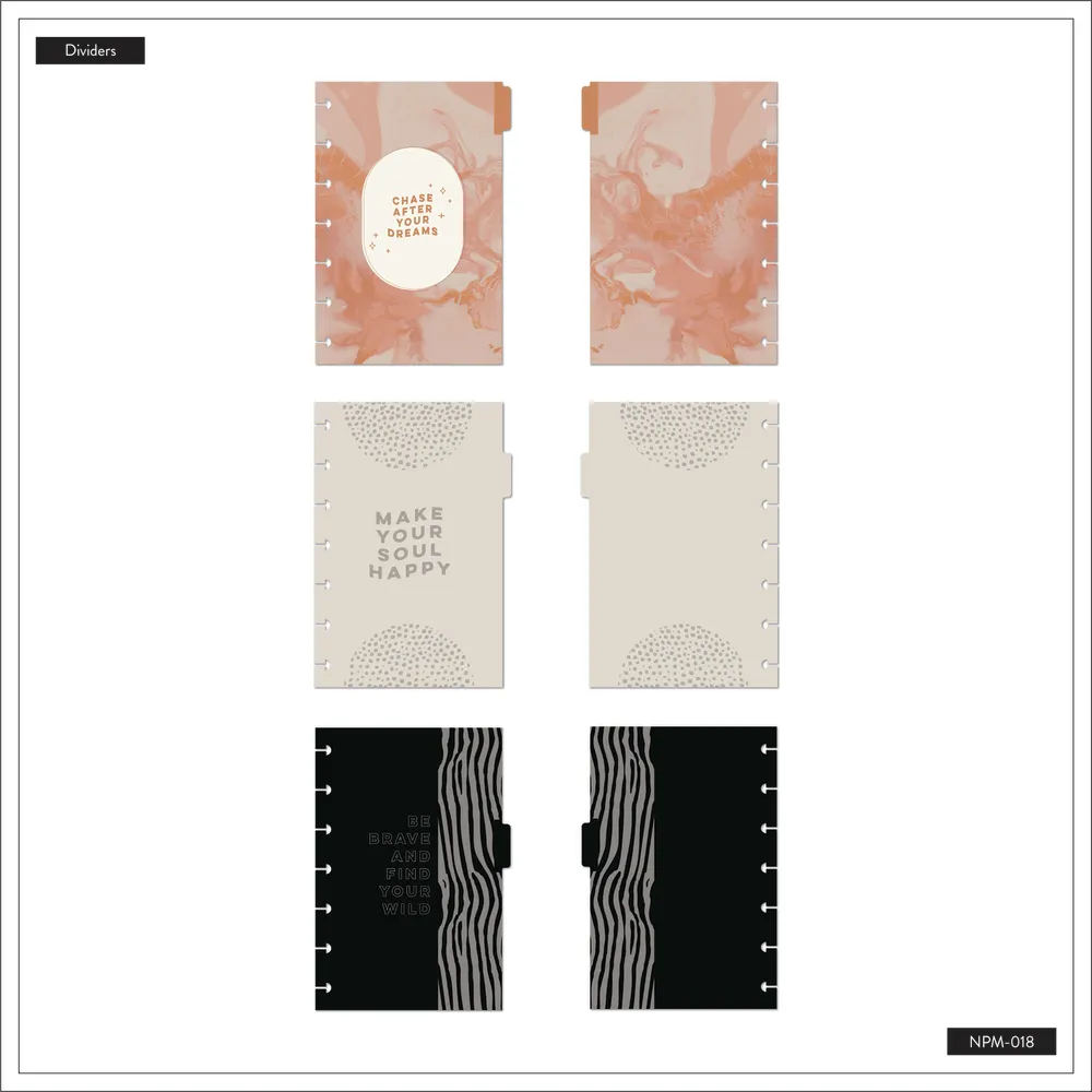 Happy Planner Taming the Wild carnet Mini pointillés 60 feuilles