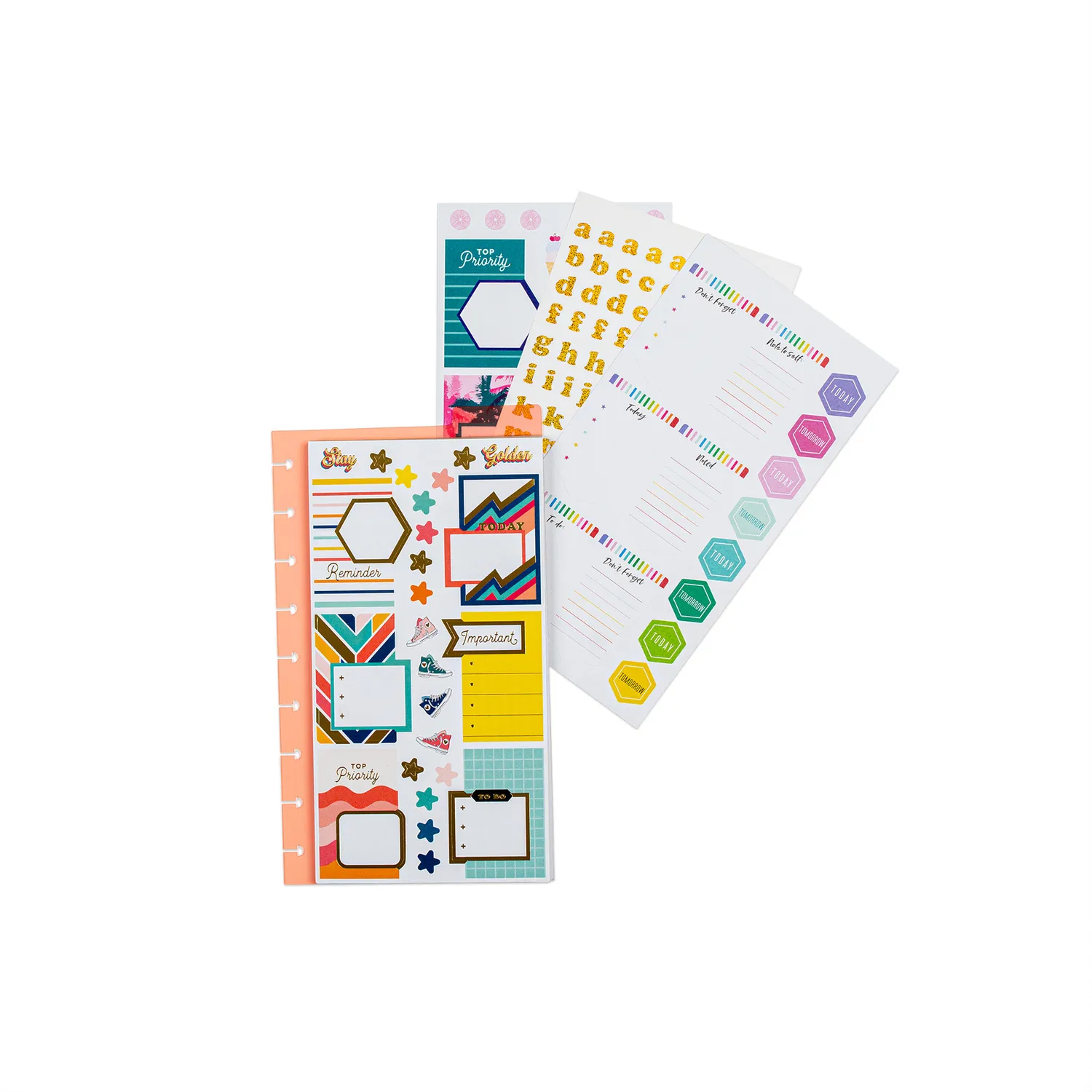 Happy Planner Student Productivity stickers clipsables 628 pièces