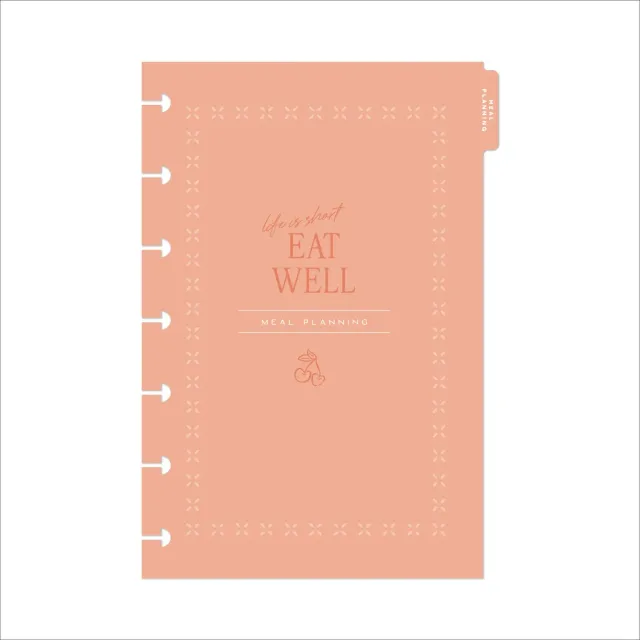 Happy Planner Meal Planning recharge Mini 6 mois