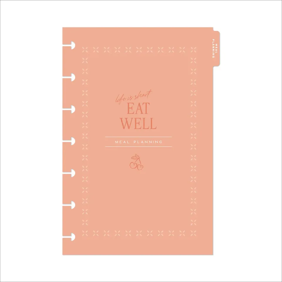 Happy Planner Meal Planning recharge Mini 6 mois