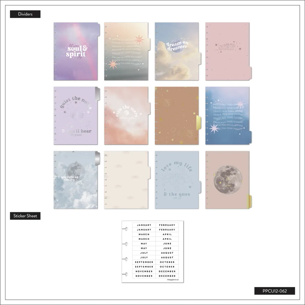 Happy Planner Canyon Sunrise agenda horizontal Classic 12 mois