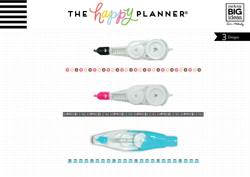 Happy Planner DecoPen Coffee Time ruban déco rechargeable café